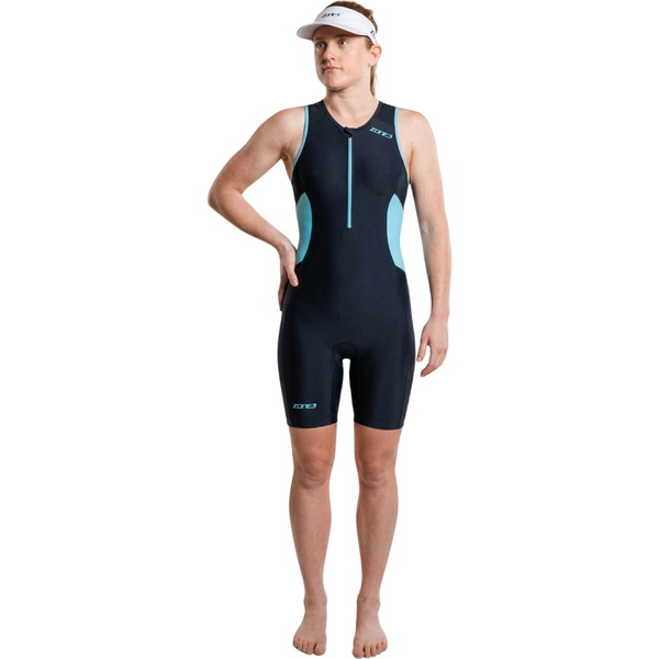 2026 ZONE3 Frauen Aktivieren Trisuit TS23WACT107 - Black / Turquoise